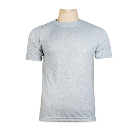[Basic] Unisex T-skjorte for sublimering til voksen, Gråmelert (XL)